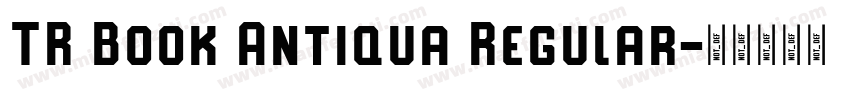TR Book Antiqua Regular字体转换